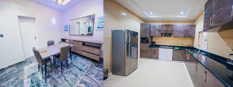 eleven serviced apartment fully equiped kitchen